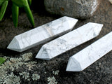 White Howlite Double Terminated Point