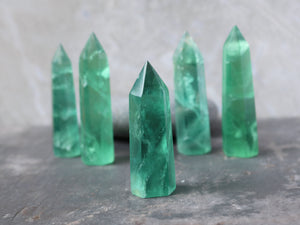 Green Fluorite Point