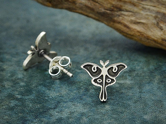 Luna Moth Stud Earrings