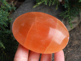 Orange Selenite Palm Stone