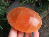 Orange Selenite Palm Stone