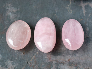 Rose Quartz Palm Stone