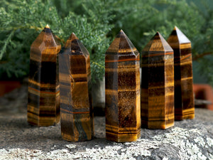 Tiger Eye Crystal Points