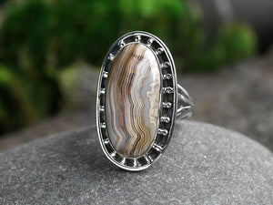 Laguna Lace Agate Ring