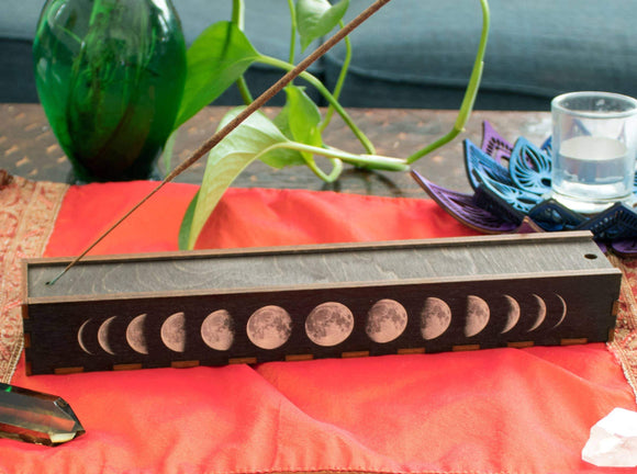 Moon Phases Stick Incense Box
