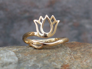 Bronze Lotus Ring