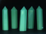Glow-in-the-Dark "Night Pearl" Green Calcite Point