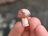 Mini Plume Agate Mushroom